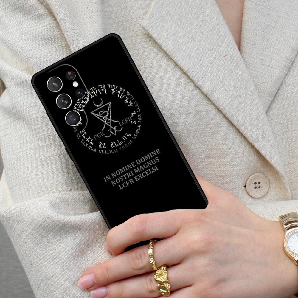 Sigil of Lucifer Cell Phone Case for Samsung Galaxy S26 Ultra S25 S24 S23 S22 S21 S20 Note10 Cover