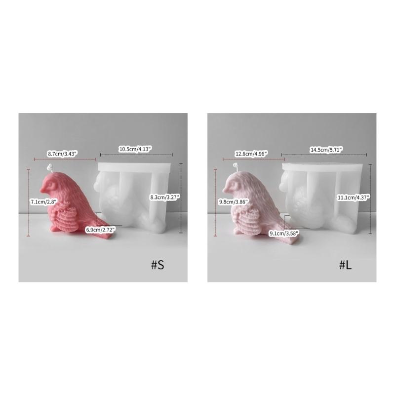 Силиконовая форма для свечей в виде птиц для украшения рабочего стола своими руками. Гипсовая эпоксидная смола. Форма для ароматических свечей для украшения дома.