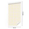 Dots Wallpaper, white, cream top, for Living Room and Bedroom, 50x1000