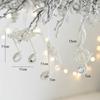 Plastic Christmas Decorations White Xmas Tree Hanging Ornaments Xmas Home Decoration