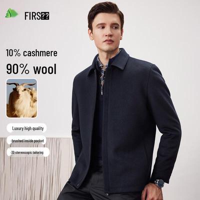 FIRS Мужской пиджак из шерсти и кашемира в стиле business casual с лацканами