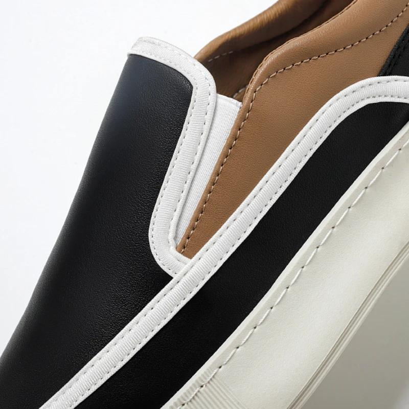 Модные новые мужские вулканизированные туфли, роскошные прогулочные туфли для мужчин, дышащие, удобные, для вождения, деловые, повседневные туфли Zapatillas De Hombre