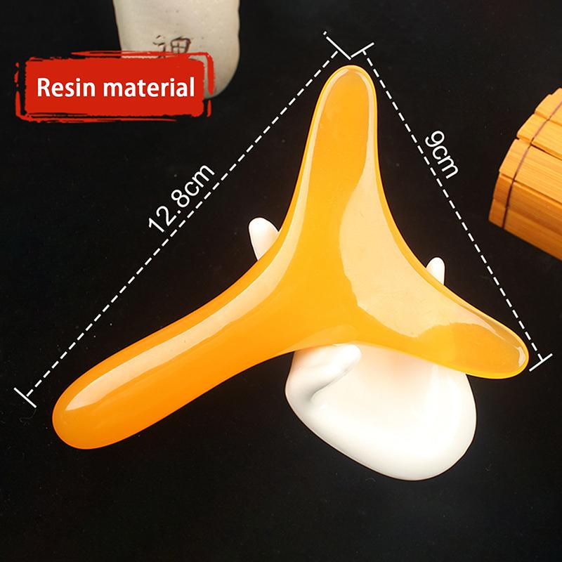Треугольная массажная доска Гуаша для красоты, смоляной инструмент для акупунктуры и шиацу, для лица и всего тела, универсальный, усталый, расслабляющий