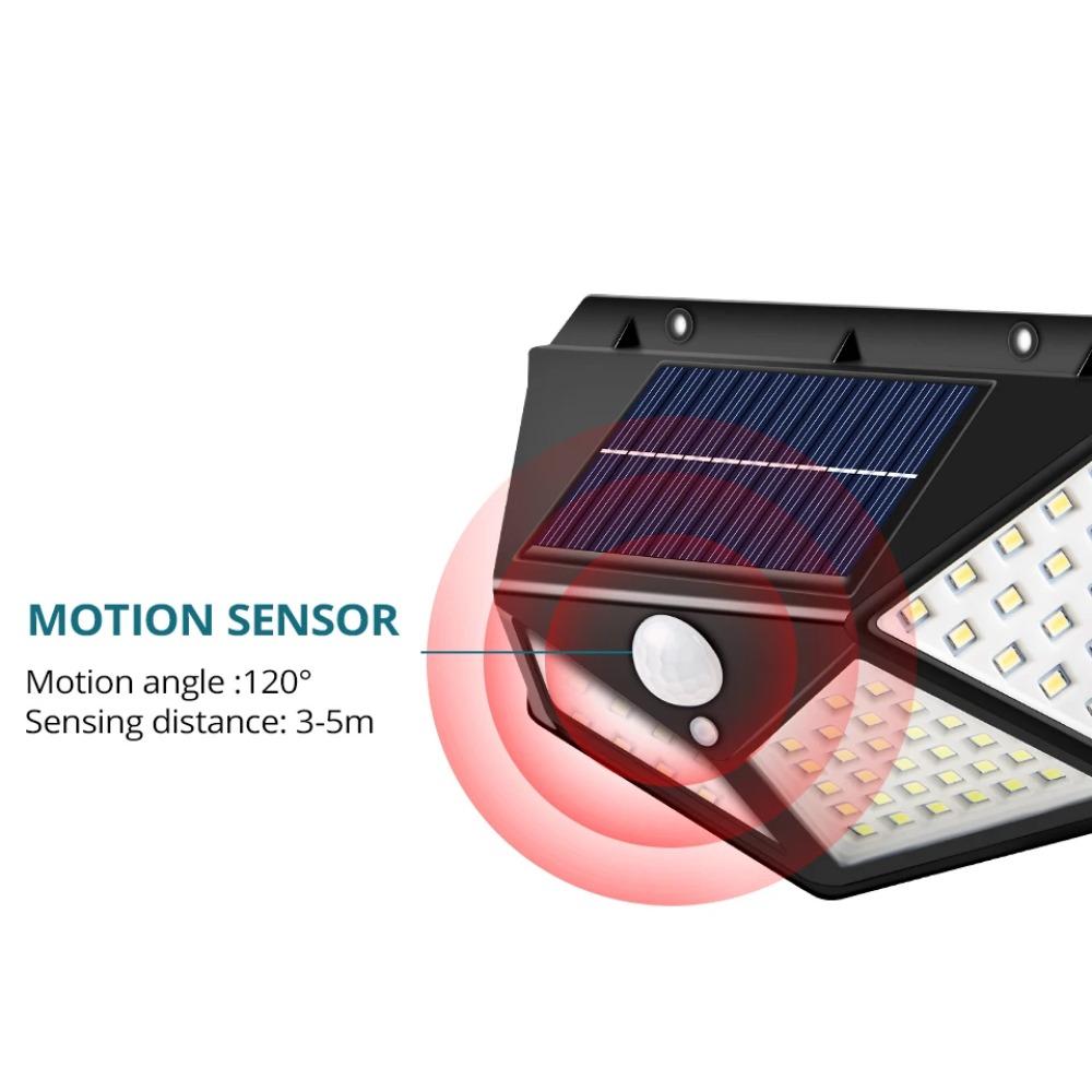 Multifunctional LED Solar Light With Motion Sensor Outdoor Garden Courtyard Waterproof Decoration 140° Lighting Wall Lamp