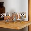 Милый набор статуэток совы из 3 штук Не слышу Не вижу Не говорю Скульптуры животных Украшения для дома Офиса Настольный декор