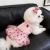Pet gauze dress, summer thin dress for poodles, teddy bears, bichons, yorkshires, small dogs, cats, and other pets