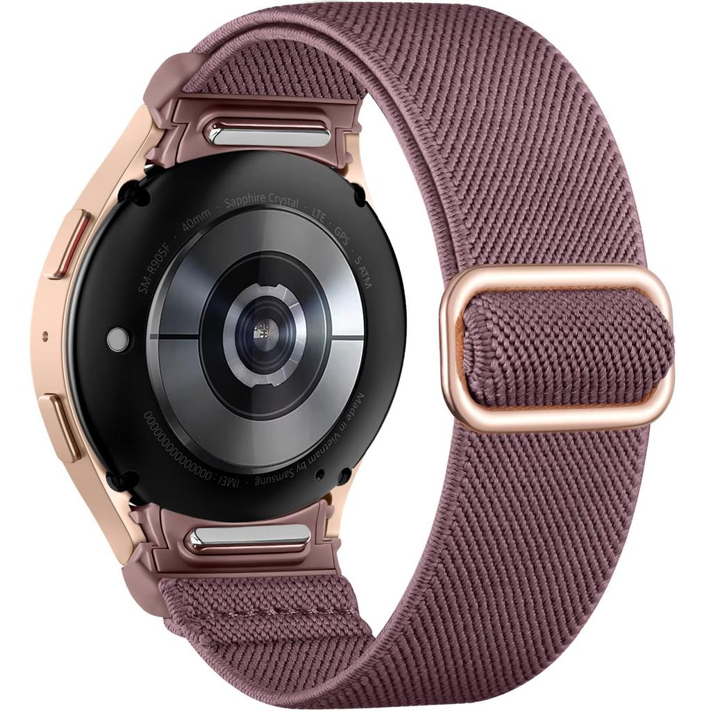 Ремешок без зазоров для Samsung Galaxy Watch 7 6 5 4 40мм 44мм/5 pro 45мм Эластичный нейлоновый браслет Ремешок для Galaxy watch 6 classic 47мм 43мм