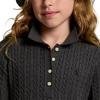 Платье поло вязаное Polo Ralph Lauren с длинным рукавом для детей Детские платья 313978841-002