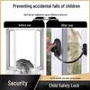 Safety Lock for Sliding Doors and Windows - Anti-Theft, Child-Proof, No Drill Installation, Outward Opening