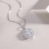 S925 Silver Necklace Moissanite Pendant Collarbone Chain Silver Jewelry Pendant Panyu