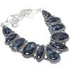 Larvikite Gemstone Handmade 925 Silver Jewelry Necklace 18" JCN484-247