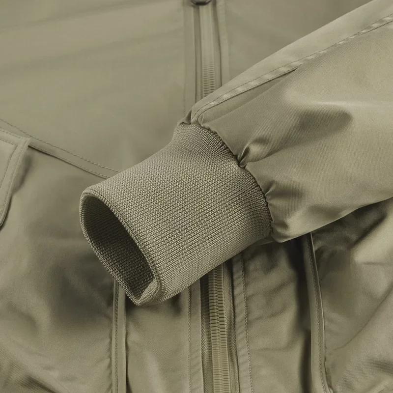 Мужская куртка пилота ВВС - повседневная бейсбольная майка армейского зеленого цвета, рабочая куртка весна/осень