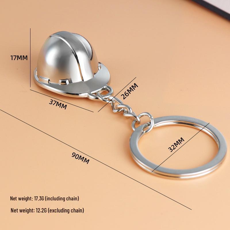 Mini 3D Motorcycle Helmet Keychain: Custom Simulation Safety Helmet