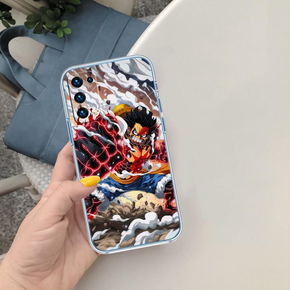 One Piece Art Soft Shell Transparent Phone Case for Motorola Moto G7 G8 G9 G84 G85 G73 G24 G15 Z2 Play Power Plus