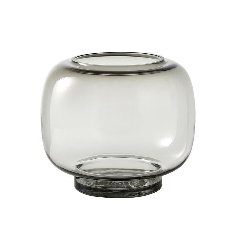 Elegant Large Glass Vase - Luxury Home Decor for Living Room Desktop