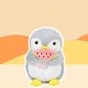 Simulation Penguin Breathing Toy Music Lights Sound Sleeping Doll  Children Gift