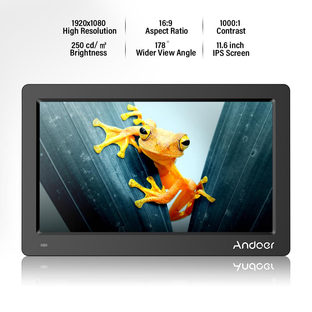 Andoer 11.6 Inch Digital Photo Picture Frame FHD 1920*1080  IPS Screen Support