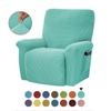 Split Jacquard Recliner Cover Elastic Lazy Boy Chair Sofa Covers Stretch Spandex Couch Slipcovers Armchair Case Solid Color