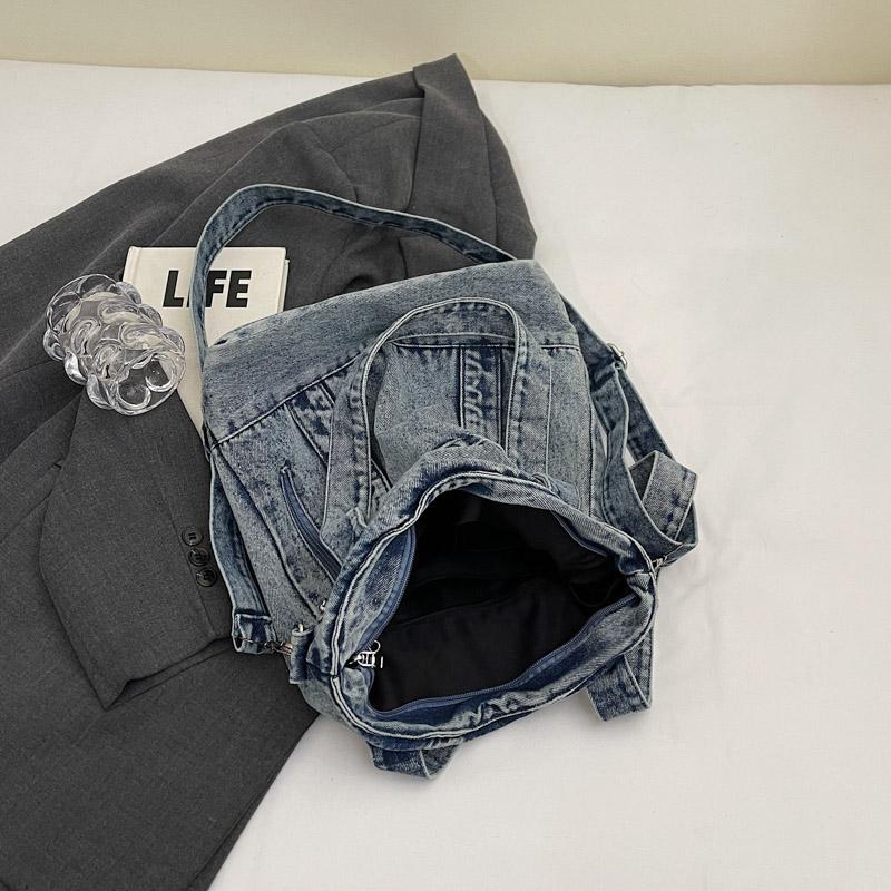 Сумка-тоут из денима, женская сумка на плечо, винтажная сумка