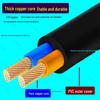 Two-Pin Foot-Operated Extension Cord with Elbow Connector, 2-Core, 2-Hole, 1/1.5 mm² Copper for TV and Fan