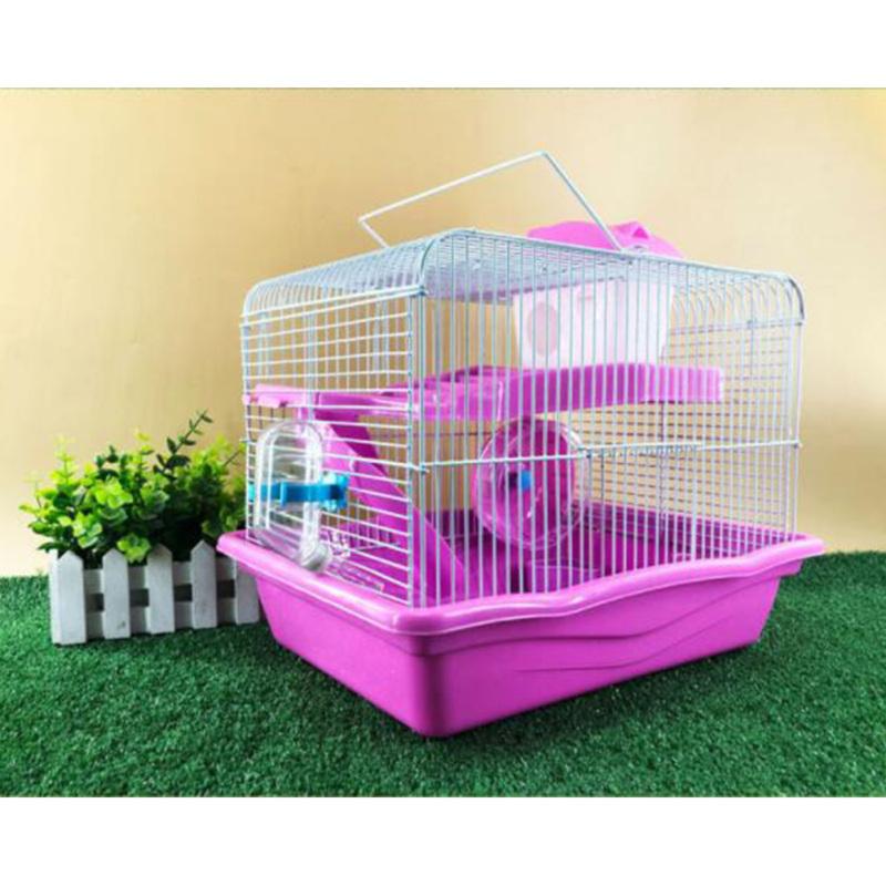 Большая двухслойная прозрачная клетка для домашних животных в форме виллы для кормления сирийских хомяков