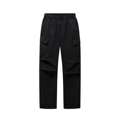 Серия Outdoor Свободный крой На шнуровке Средняя посадка Удобные Спортивные Длинные брюки Мужские брюки Базовый-Черный 152516501-2