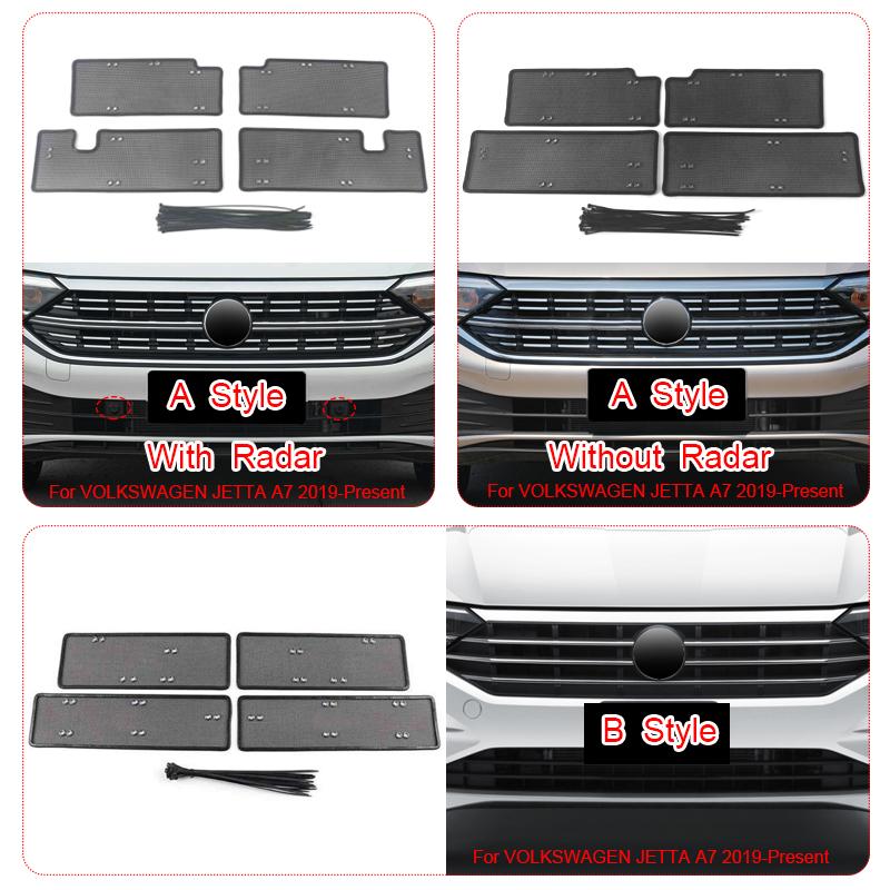 Автомобильный защитный чехол для воздухозаборника от насекомых, вставка Airin, сетчатый вентиляционный фильтр для гоночного гриля для Volkswagen Jetta A7 2019-2025, аксессуар