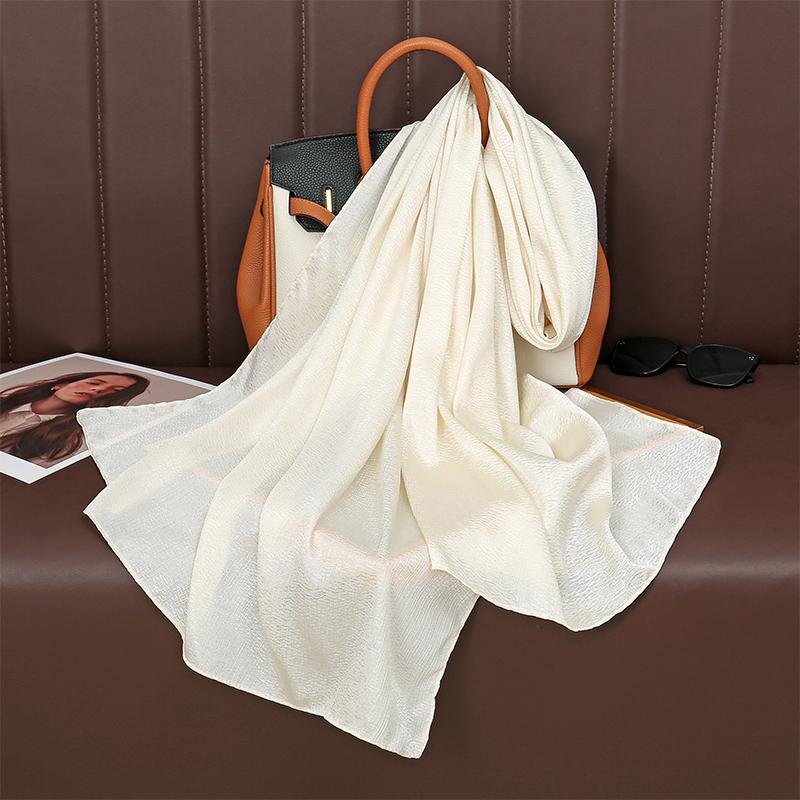 Большой размер шелковистый шарф с пятнами для женщин, простой платок, роскошный хиджаб, длинная бандана, вечернее платье, шали и накидки