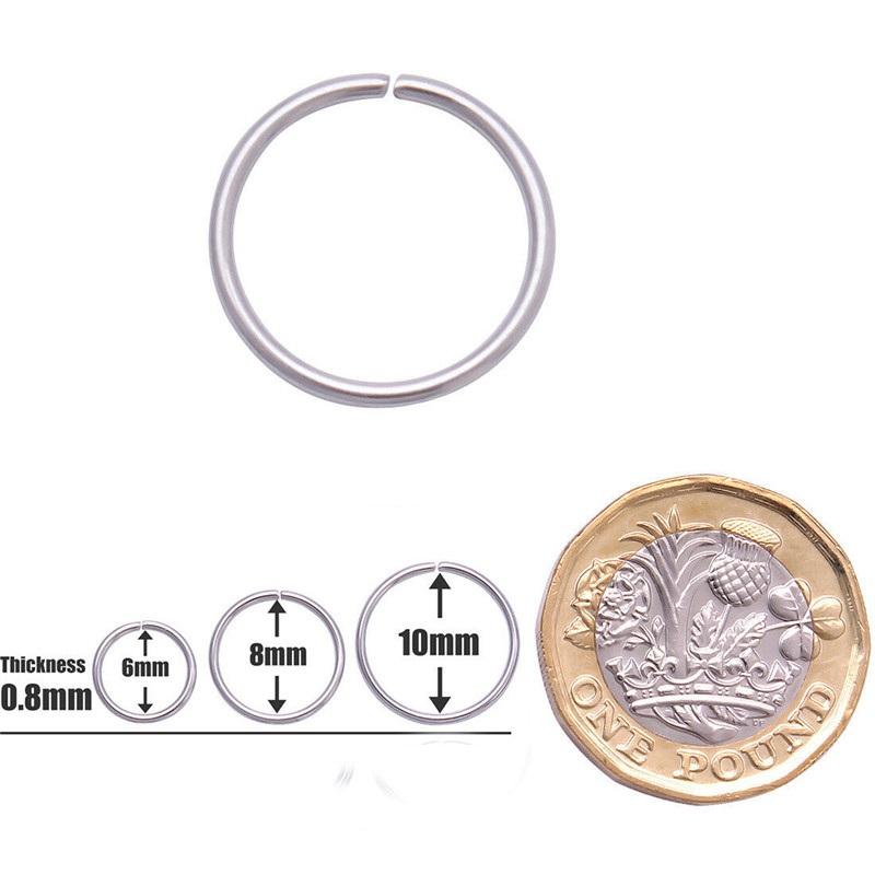 Обруч для пирсинга ушей, губы, кольца в носу, стальное кольцо в носу, пирсинг хряща, кольцо в носу