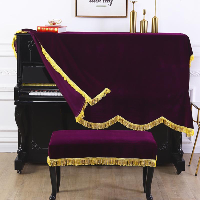 Бархатный чехол для табурета с кисточками, полупылезащитные чехлы, защитный чехол