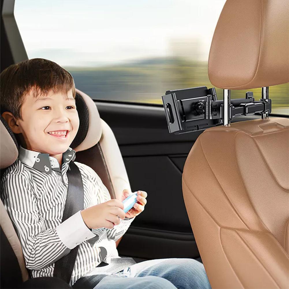 Телескопическая подушка для заднего сиденья автомобиля, держатель для телефона, планшета, вращающаяся подставка для заднего сиденья автомобиля, подголовник, держатель для телефона, планшета 5 13 дюймов