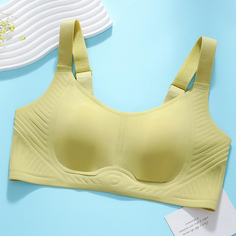 Traceless underwear for women, thin in summer, big breasts, thin, anti-sagging lift, comfortable with secondary breasts, no steel ring bra cover