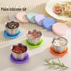 Reusable Sauce Cup with Macaron Lid - 304 Stainless Steel, 40/50/70ML, Portable Dipping or Seasoning Dish.