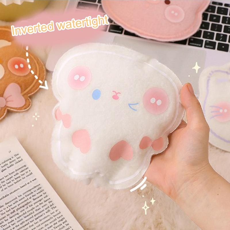 Мультяшный плюшевый наполненный водой портативный мешок для воды специальной формы, грелка для рук, многоразовая мини-сумка-грелка