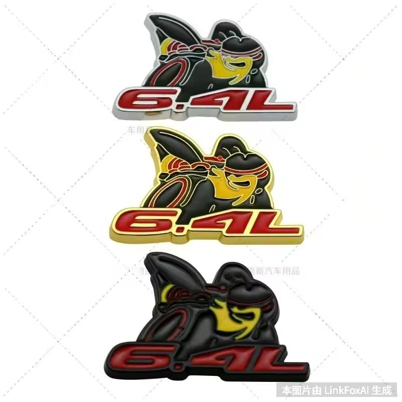 Metal 3D Car Sticker SCATPACK 6.4L Bee Body Decoration Scratch Cover DIY decoration car Accessories
