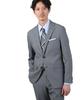 Takeo Kikuchi Men's Melange Sharkskin Stretch Jacket (93141011), Gray (012) 04 (LL), for ON/OFF/Set-Ups