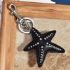 Personalized Design Rivet Five-Pointed Star Keychain Versatile Bag Pendant Hand-Woven Jewelry