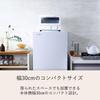 TOSHIBA Toaster Milky with temperature drip and HTR-PZ3(W) Oven, 2-slice capacity, White, control, tray, 15-minute timer.