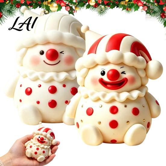 Slow Rising Stress Toys 1/2Pcs Cartoon Clown Relief Toy Rebound Squeeze Anxiety Ball Toy Reduction Fidget for Desktop Decoration