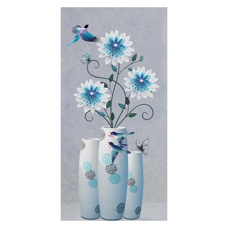 3D абстрактный цветок холст картина стереоскопические цветы настенные художественные постеры и принт квадро настенная картина украшение дома китайские элементы