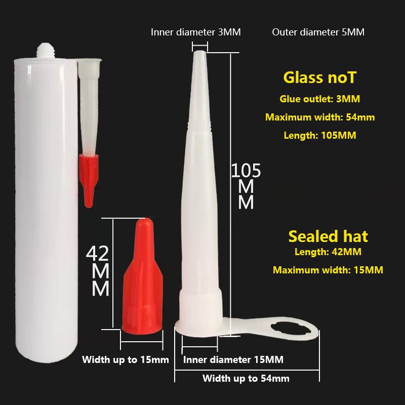 10 шт. набор насадок для герметизации, силиконовая трубка, колпачок для насадки, повторно герметизируемая крышка для винта из мастики