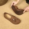 Fashion 2025 Flat Single Shoes New Women All Match Middle-aged Mother Non-slip Slip-on Casual Women's Shoes