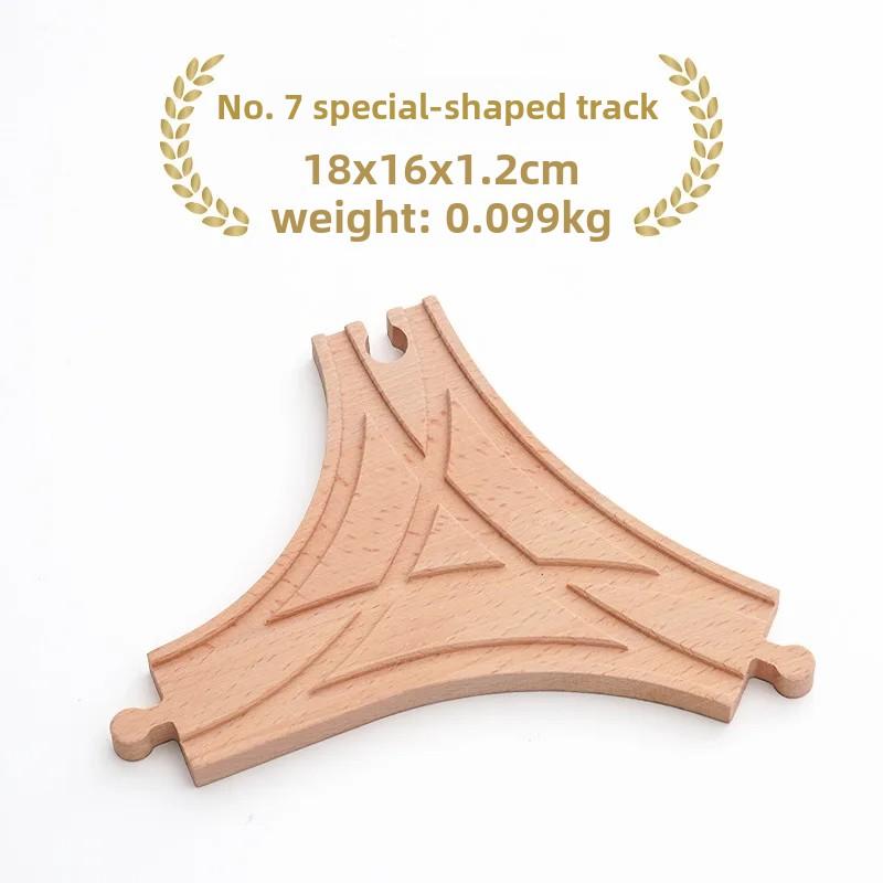 Деревянный маленький игрушечный поезд, детский набор, магнитный поезд, аксессуары, трек KX, игрушка на день рождения для мальчика, подарок X10