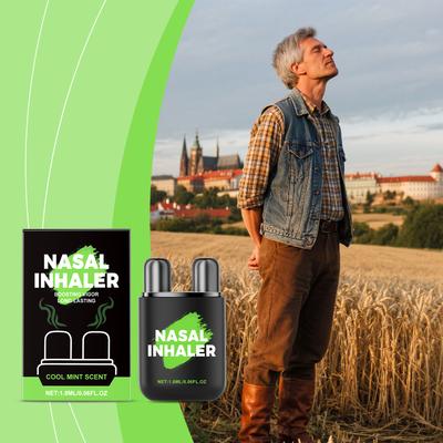 Назальный ингалятор улучшает концентрацию, Назальный ингалятор-стик Травяной успокаивающий назальный ингалятор уменьшает сонливость(1,8мл)