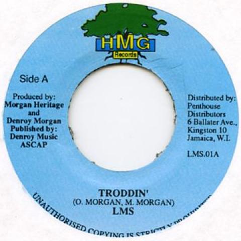 7-дюймовая пластинка LMS - Troddin' HMG Ямайка Регги, Ска и Даб