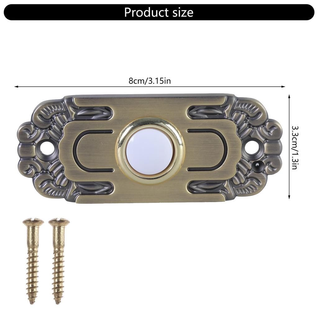 Wiring Door Bells Push Buttons Wall Mounted Doorbell Switches LED Lighted Door Bells Button for Most Door Bells Chimes