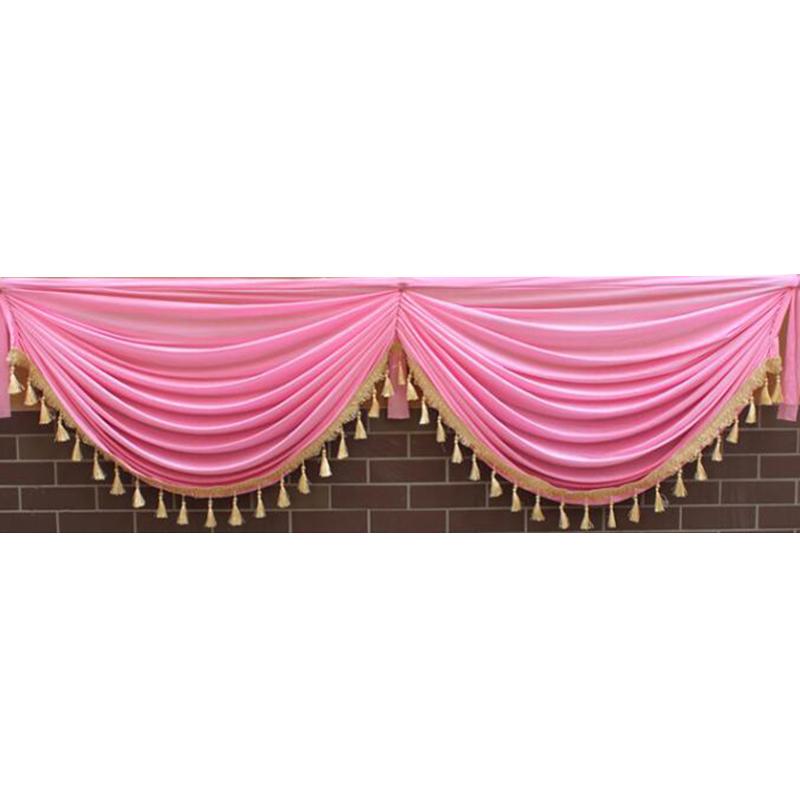 2M Свадебный фон занавеска гирлянда для вечеринки балдахин драпировка панель свадебный фон занавес балдахин сценический фон декор драпировка