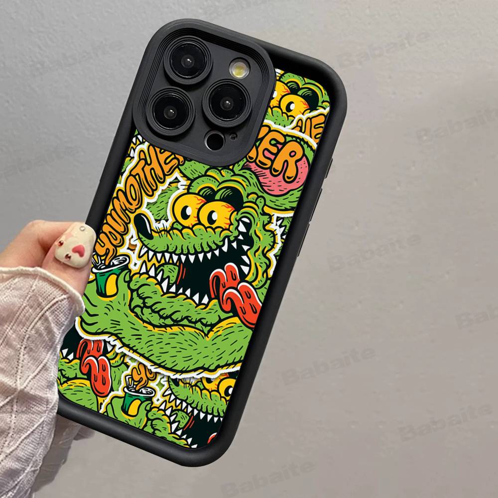 Funny Rat Fink Silicone Phone Case For IPhone 17 Pro Max 16 15 14 13 12 11 Plus 17 Air