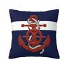 Морское штурвальное колесо якорь темно-синий наволочка мягкая наволочка для подушки украшение наволочка для диванной подушки наволочка для дома квадратная
