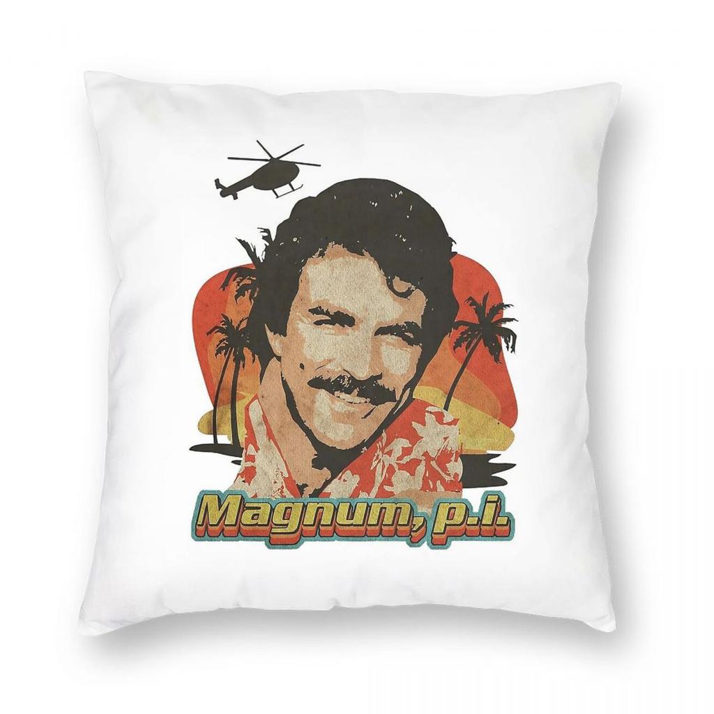 Magnum PI Tv Show Pillowcase Polyester Linen Velvet Pattern Zip Decorative Throw Pillow Case Bed Cushion Cover